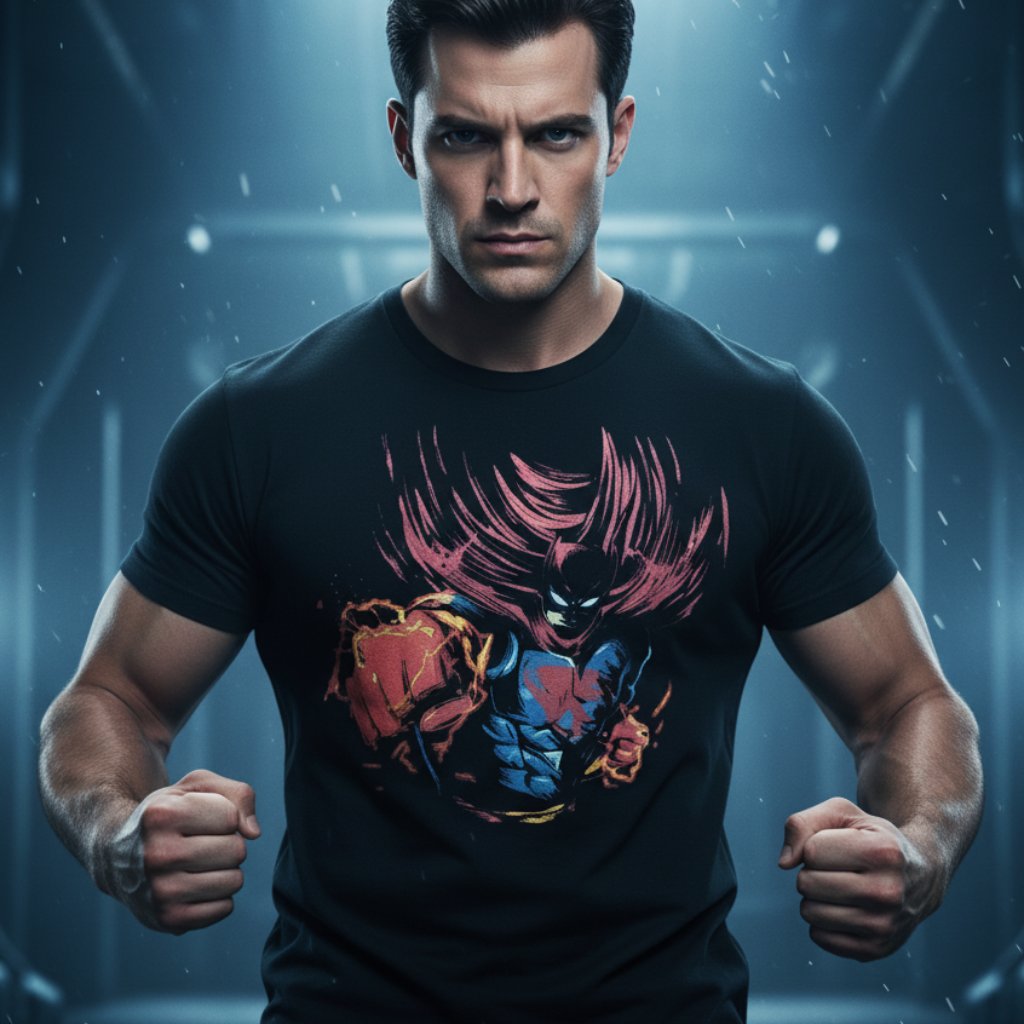 Dc Mash-Up Superhero Tee Batman Flash L Fandom